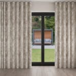 Laura Ashley Eglantine Silhouette Woven White Sands Wave Curtain