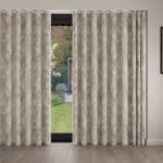 Laura Ashley Eglantine Silhouette Woven White Sands Wave Curtain