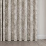 Laura Ashley Eglantine Silhouette Woven White Sands Wave Curtain