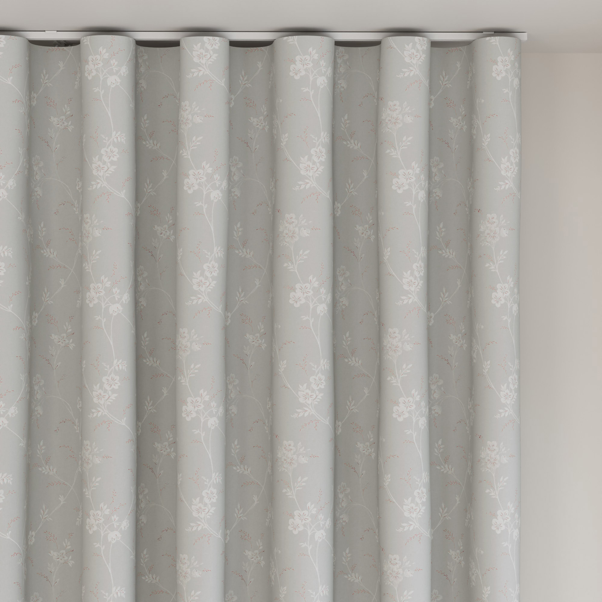 Laura Ashley Eva Silver Wave Curtain - Image 6