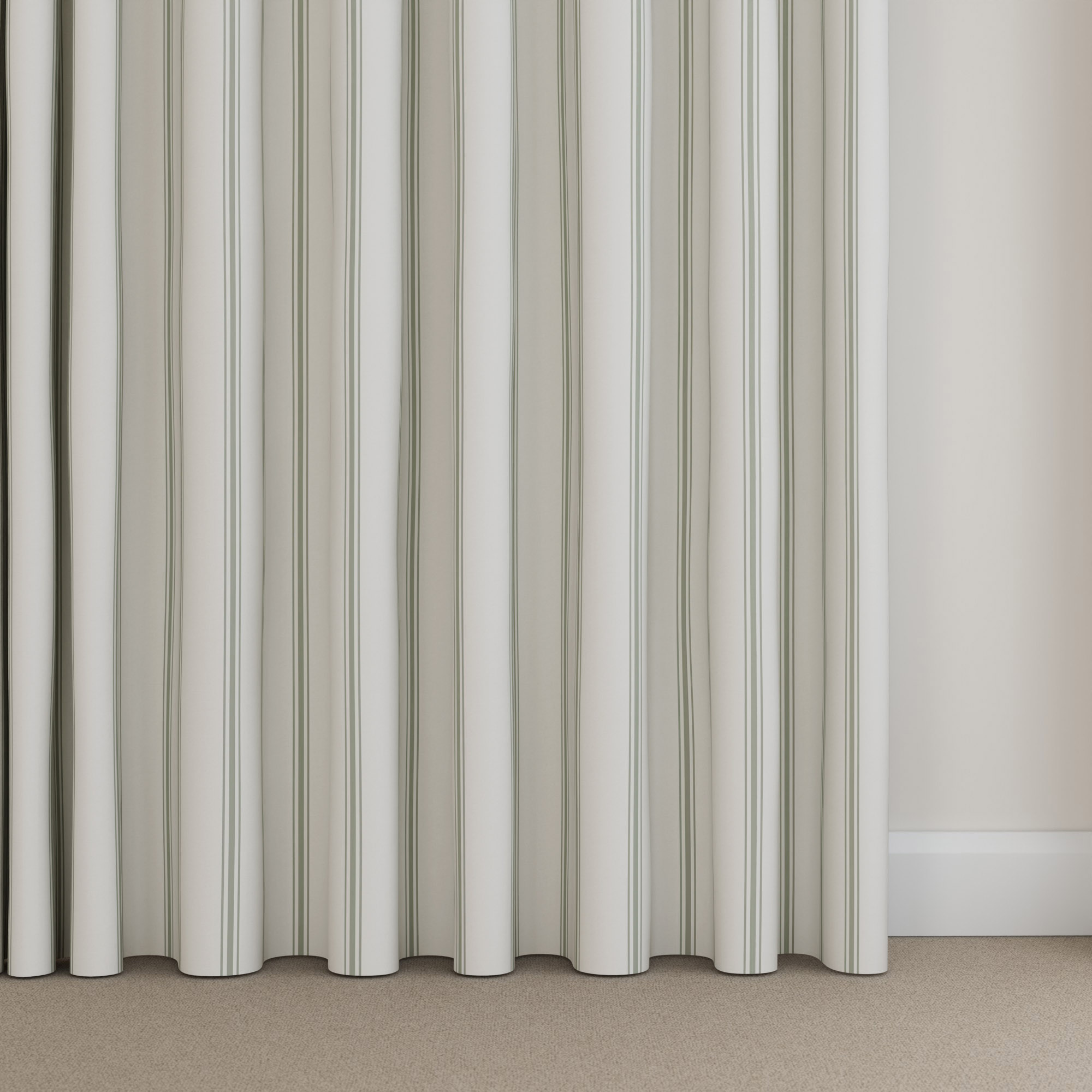 Laura Ashley Farnworth Fresh Green Wave Curtain - Image 5