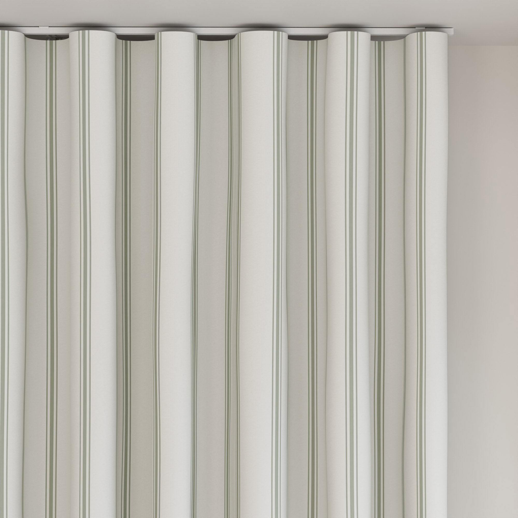 Laura Ashley Farnworth Fresh Green Wave Curtain - Image 6