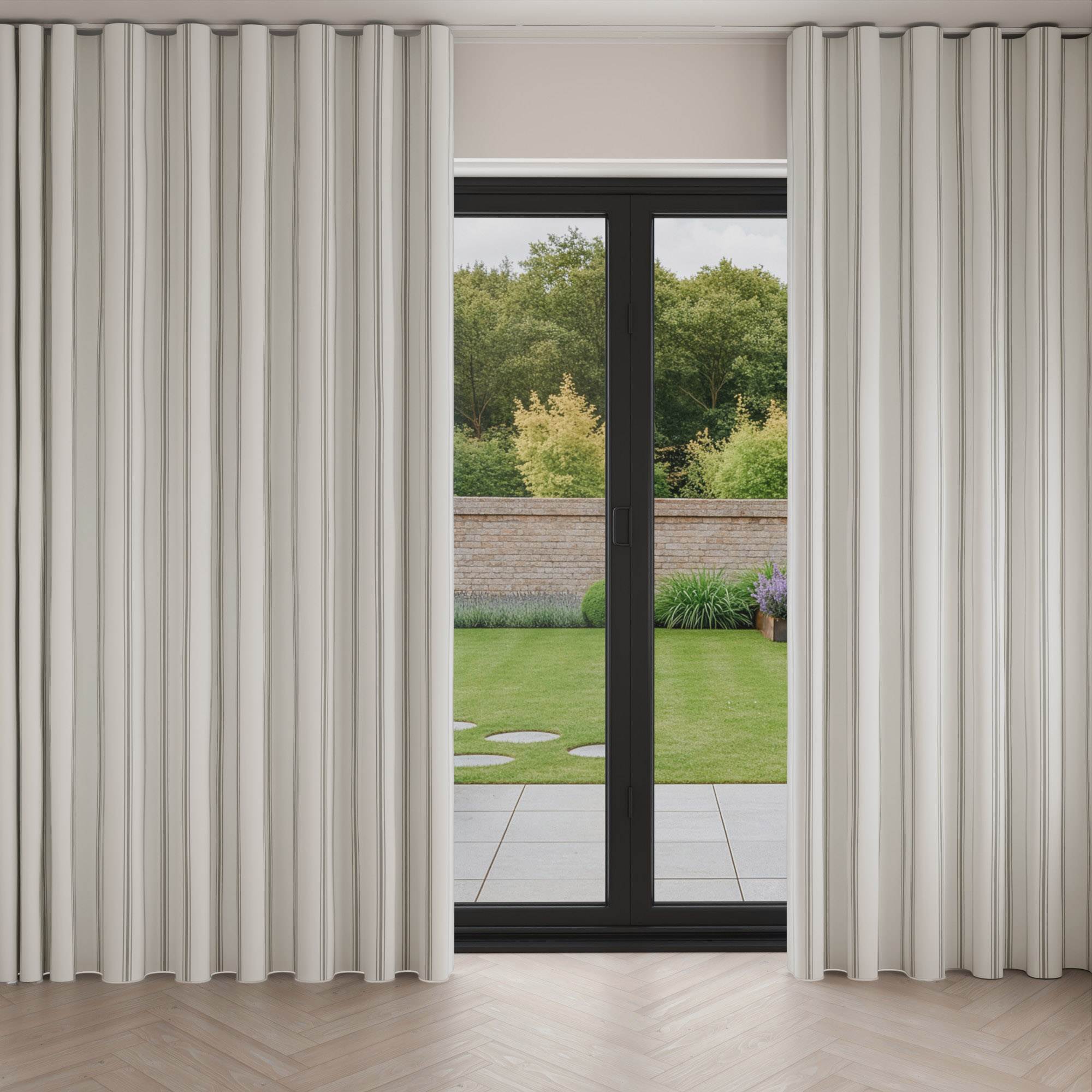 Laura Ashley Farnworth Steel Wave Curtain - Image 3