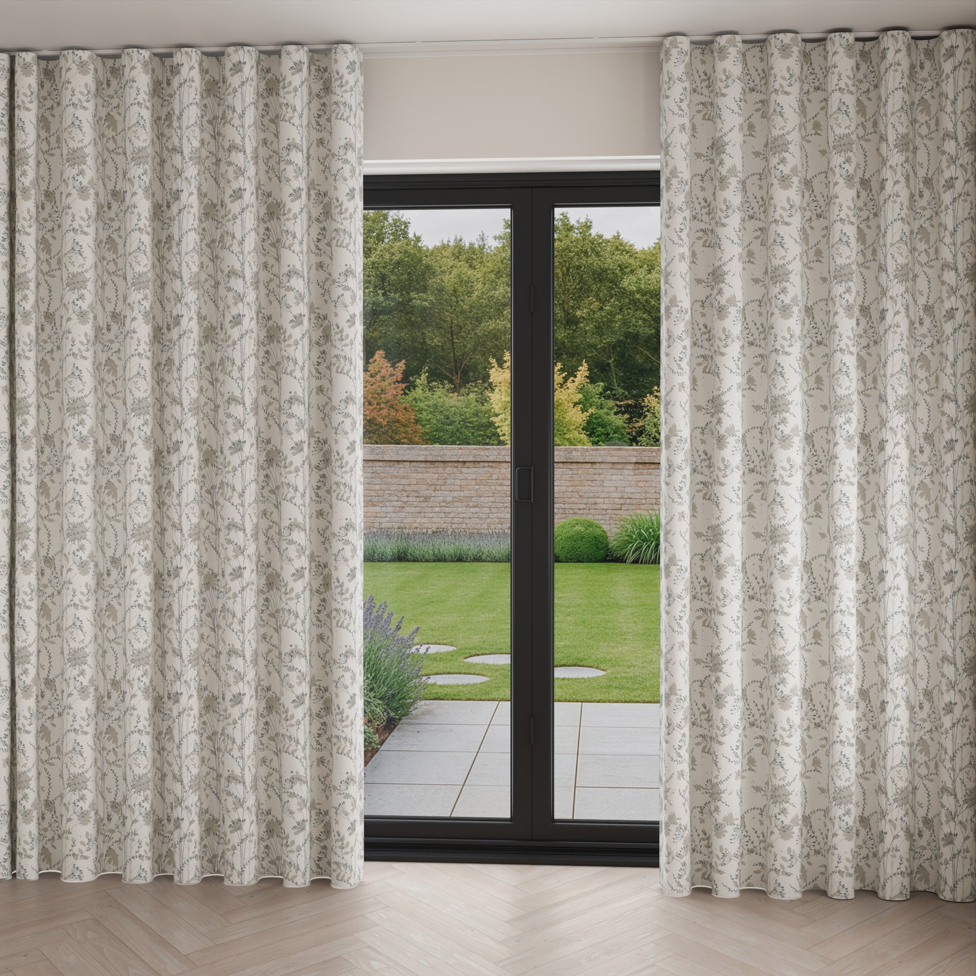 Laura Ashley Fennelton Natural Wave Curtain - Image 2