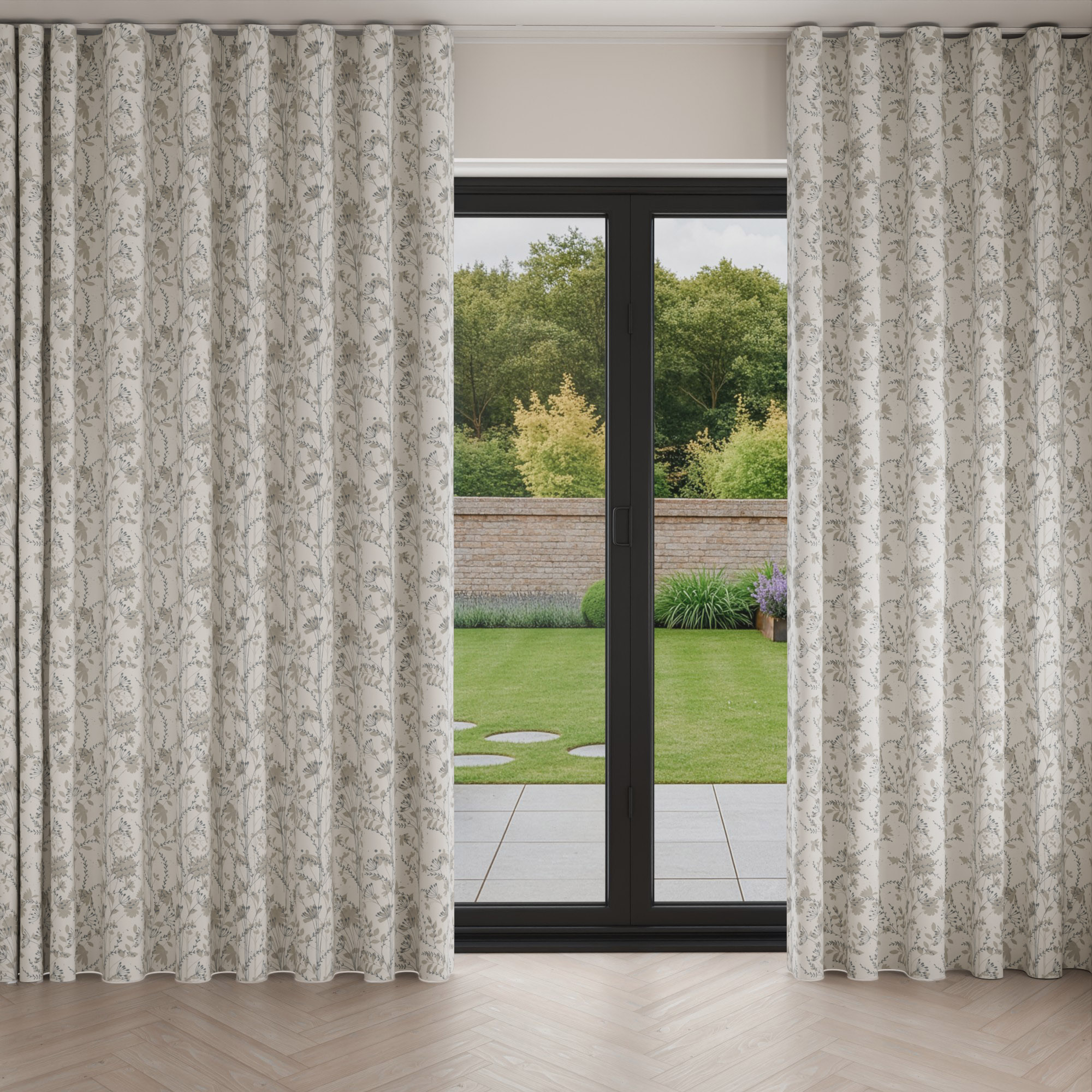 Laura Ashley Fennelton Natural Wave Curtain - Image 3