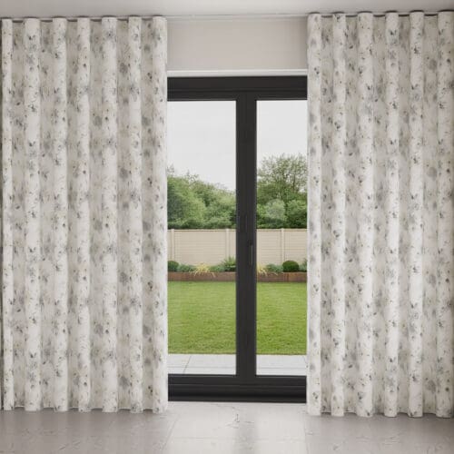 Laura Ashley Fleetham Haze Natural Wave Curtain