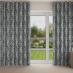 Laura Ashley Forden Slate Wave Curtain