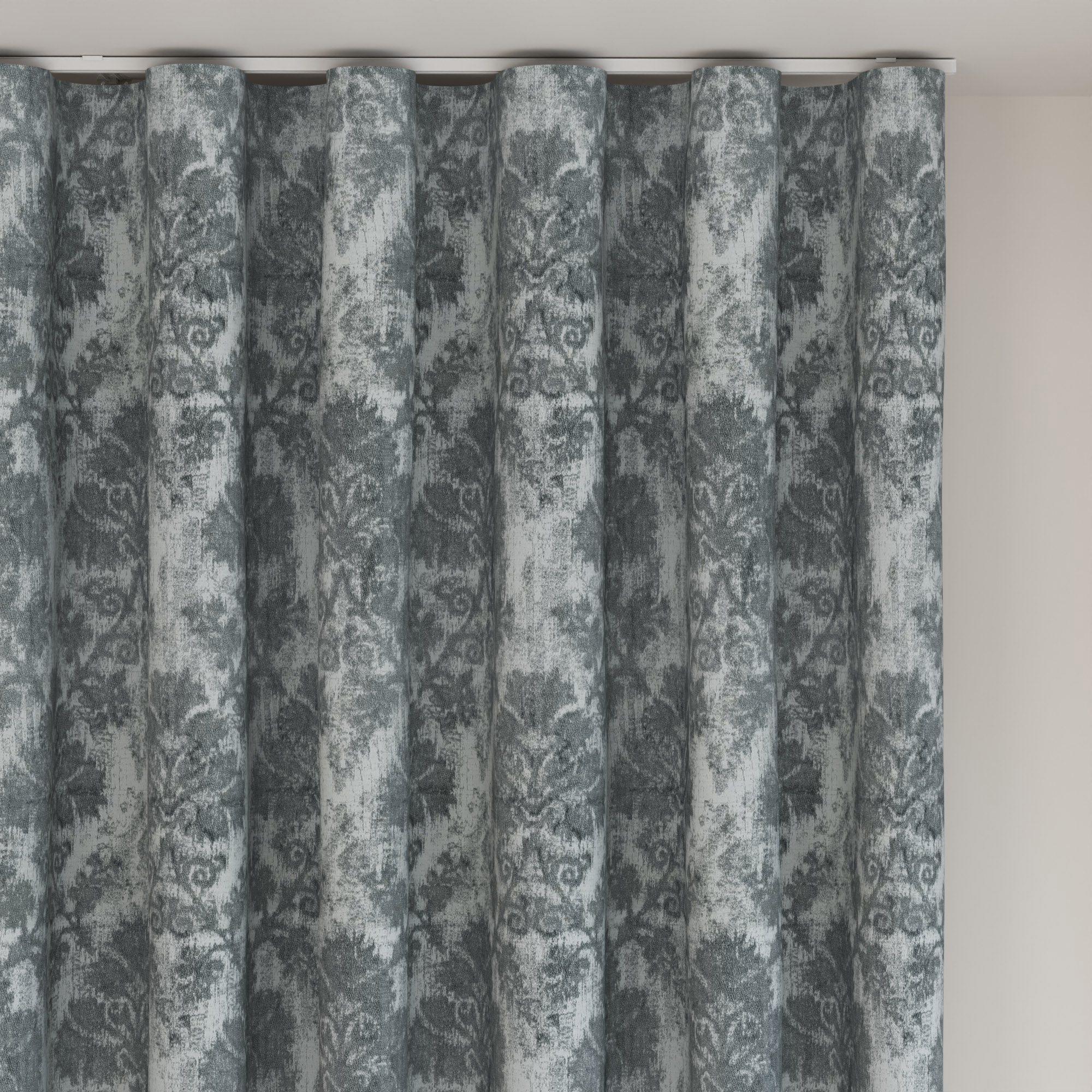 Laura Ashley Forden Slate Wave Curtain - Image 6