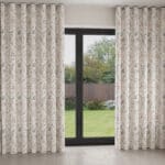 Laura Ashley Foscot Damask Crimson Red Wave Curtain
