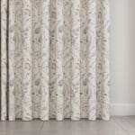 Laura Ashley Foscot Damask Crimson Red Wave Curtain