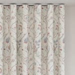 Laura Ashley Foscot Damask Crimson Red Wave Curtain