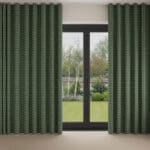 Laura Ashley Gingham Bottle Green Wave Curtain