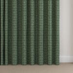 Laura Ashley Gingham Bottle Green Wave Curtain