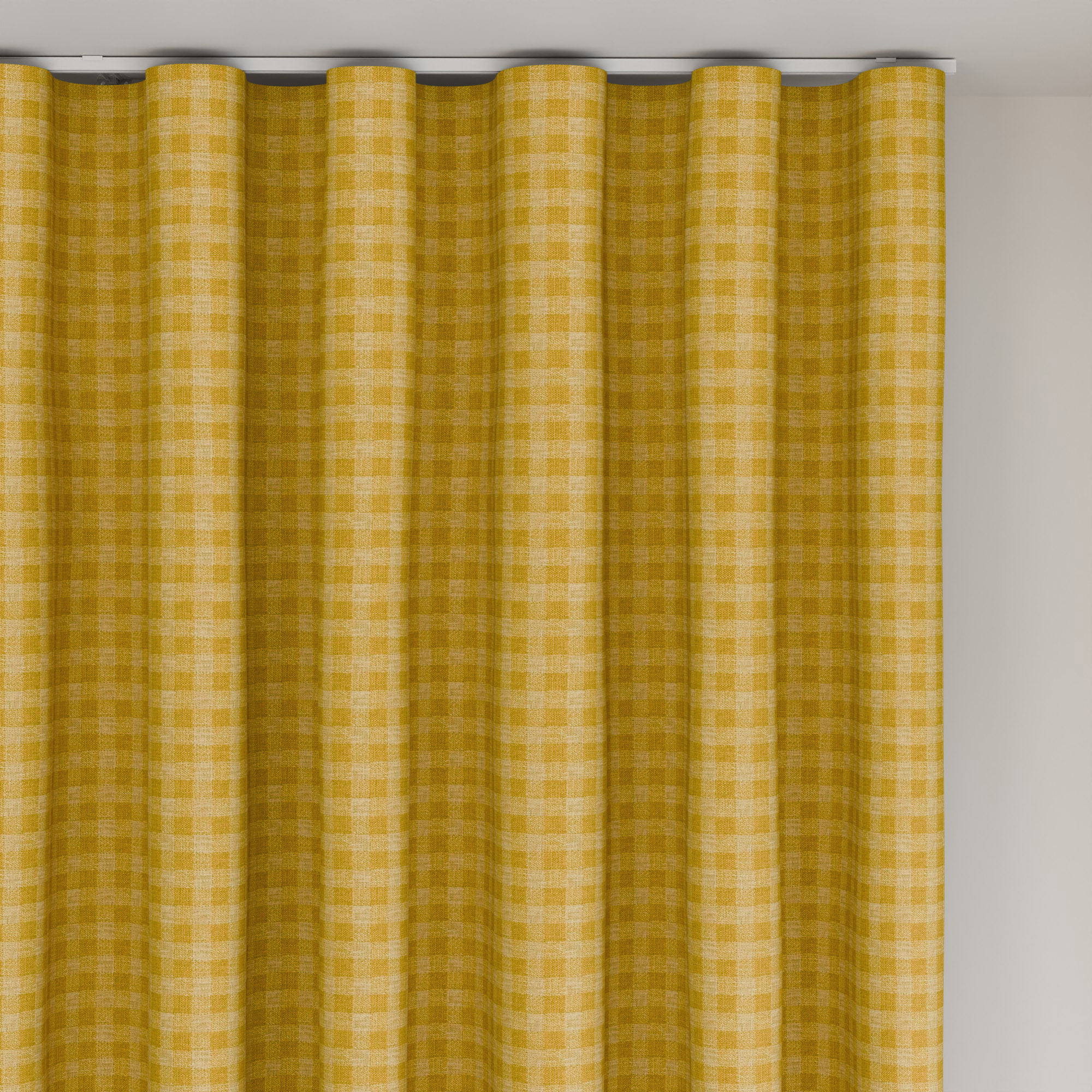Laura Ashley Gingham Dijon Wave Curtain - Image 6