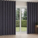 Laura Ashley Gingham French Navy Wave Curtain