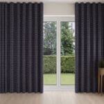 Laura Ashley Gingham French Navy Wave Curtain