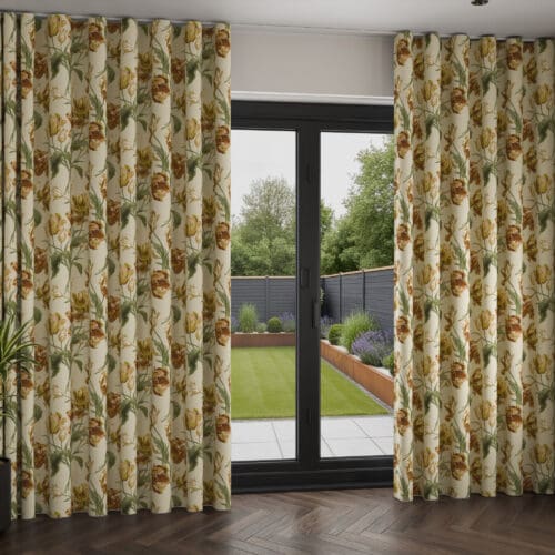 Laura Ashley Gosford Gold Wave Curtain