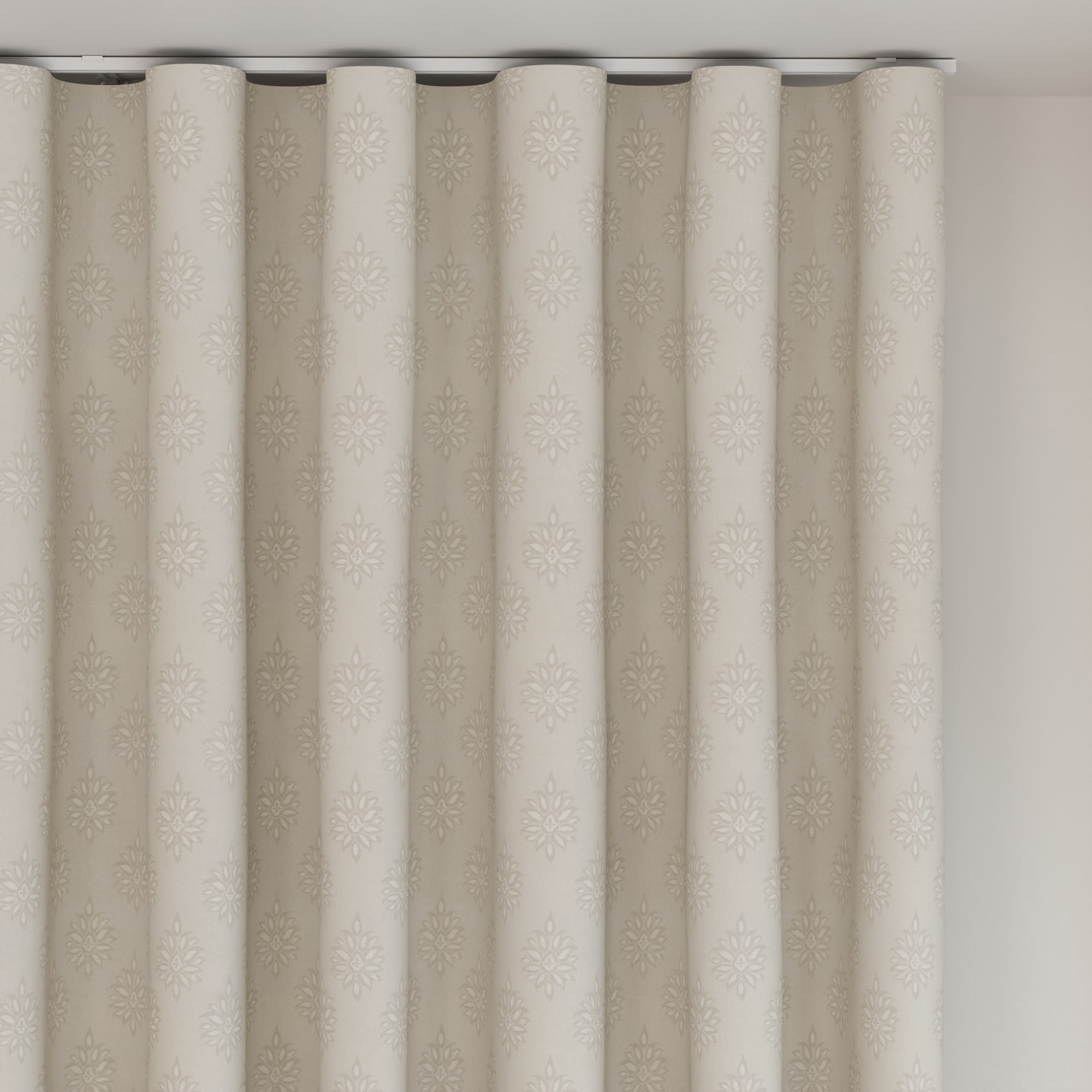 Laura Ashley Gower Dove Grey Wave Curtain - Image 6
