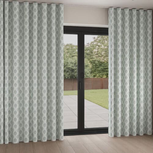 Laura Ashley Gower Eucalyptus Wave Curtain
