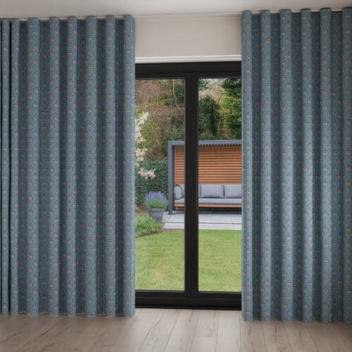 Laura Ashley Gower Seaspray Wave Curtain