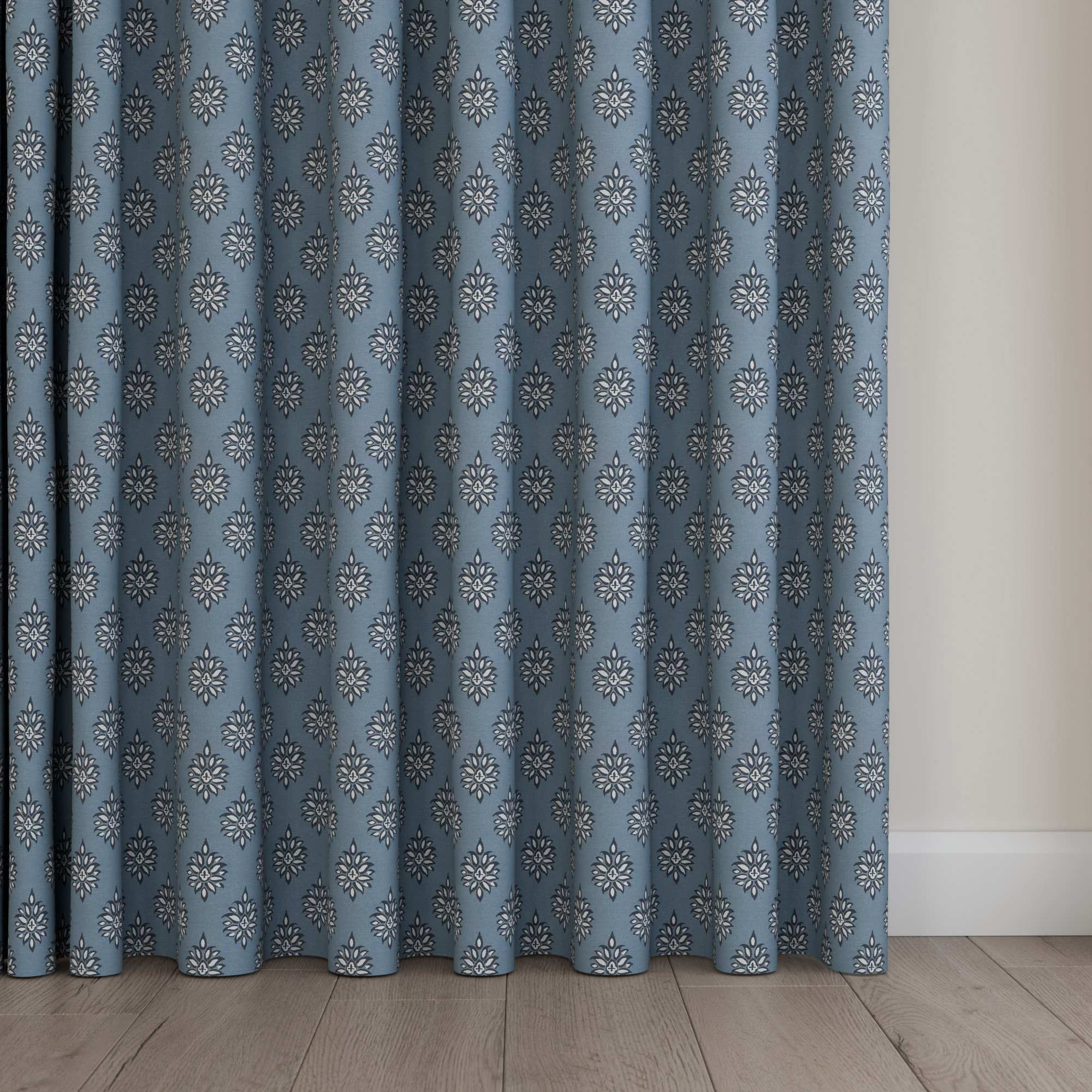 Laura Ashley Gower Seaspray Wave Curtain - Image 5