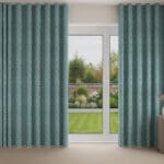 Laura Ashley Gower Spruce Wave Curtain