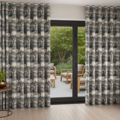 Laura Ashley Hartington Jade Green Wave Curtain