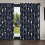 Laura Ashley Hawling Irises Midnight Navy Wave Curtain