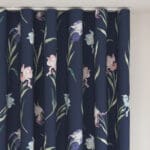 Laura Ashley Hawling Irises Midnight Navy Wave Curtain