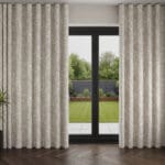 Laura Ashley Heledd Blooms Dove Grey Wave Curtain