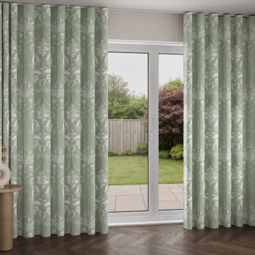 Laura Ashley Josette Fresh Green Wave Curtain