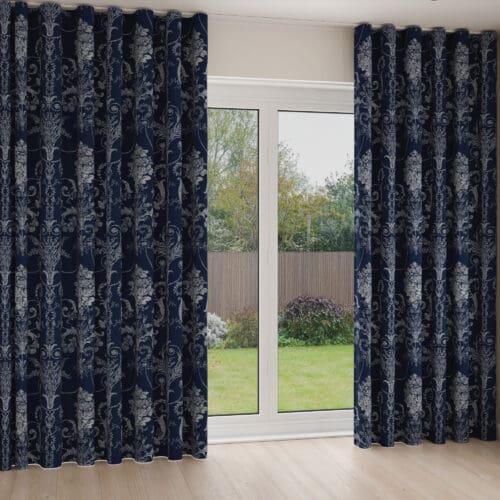 Laura Ashley Josette Midnight Wave Curtain