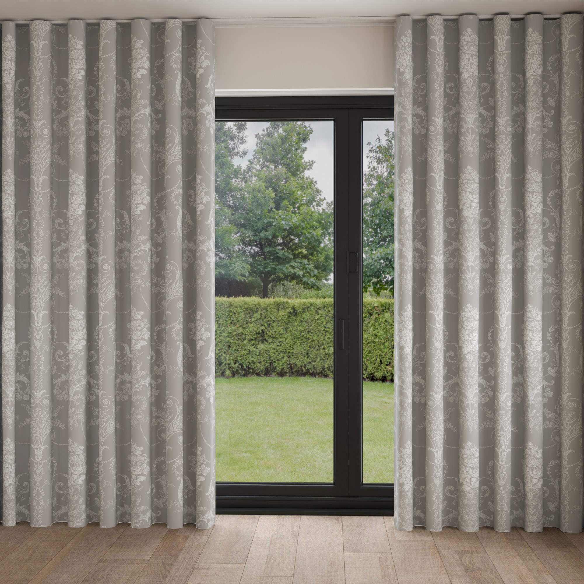 Laura Ashley Josette Steel Wave Curtain