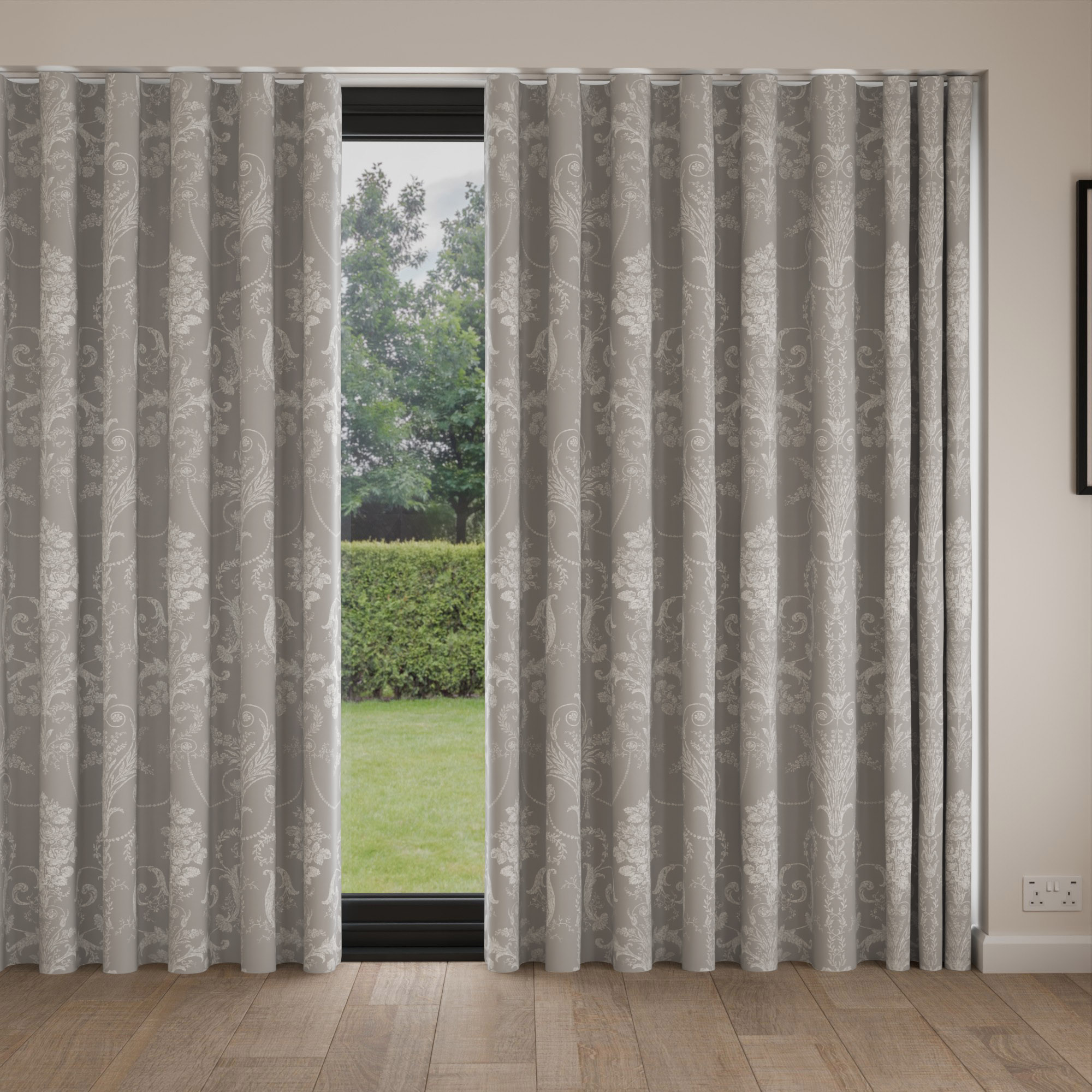 Laura Ashley Josette Steel Wave Curtain - Image 4