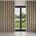Laura Ashley Josette Woven Gold Wave Curtain