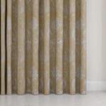 Laura Ashley Josette Woven Gold Wave Curtain