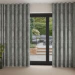 Laura Ashley Josette Woven Grey Green Wave Curtain