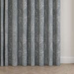 Laura Ashley Josette Woven Pale Seaspray Wave Curtain