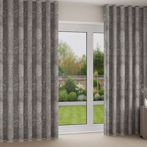 Laura Ashley Josette Woven Steel Wave Curtain