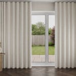 Laura Ashley Lady Fern Dark Dove Grey Wave Curtain