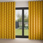 Laura Ashley Lady Fern Embroidery Dijon Wave Curtain