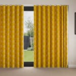 Laura Ashley Lady Fern Embroidery Dijon Wave Curtain