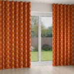 Laura Ashley Lady Fern Embroidery Tomato Wave Curtain