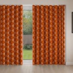 Laura Ashley Lady Fern Embroidery Tomato Wave Curtain
