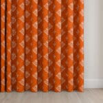 Laura Ashley Lady Fern Embroidery Tomato Wave Curtain