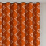Laura Ashley Lady Fern Embroidery Tomato Wave Curtain