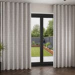 Laura Ashley Lady Fern French Navy Wave Curtain
