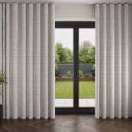 Laura Ashley Lady Fern French Navy Wave Curtain