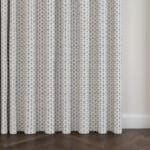 Laura Ashley Lady Fern French Navy Wave Curtain