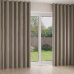Laura Ashley Middleton Pale French Grey Wave Curtain
